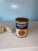 Gulf lube oil can