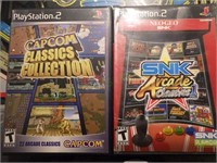 Pair of PS2 CapCom and SNK Arcade Classics