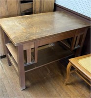 Oak library table
