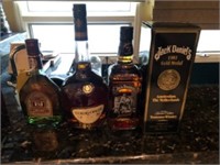 BOTTLES OF LIQUOR - 2- JACK DANIELS / 1-