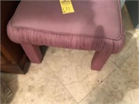 CLOTH COVERED FOOT STOOL