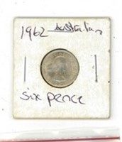 1962 Australian Six Pence