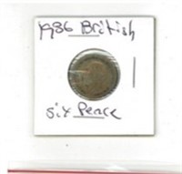 1936 British Six Pence
