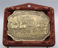 S: AMERICAN EXPRESS BRASS BELT BUCKLE