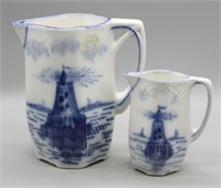 NS: 2 GERMAN MADE ANTIQUE PITCHERS