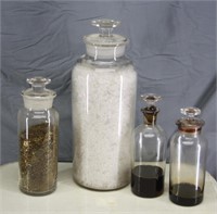 NS: 4 ANTIQUE APOTHECARY / PHARMACY BOTTLES