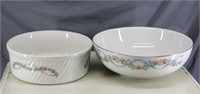 NS: 2 ANTIQUE HALL BOWLS - EXC. CONDITION