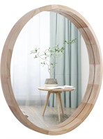New CONGUILIAO Round Mirror, 24 Inches Wood