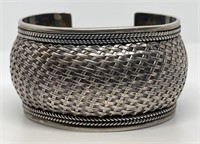 (LG) Sterling Silver Cuff Bracelet