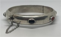 (LG) Sterling Silver Multi-Stone Bracelet
