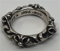 (LG) Sterling Silver Chrome Hearts Ring