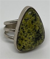(LG) Sterling Silver Jasper Ring