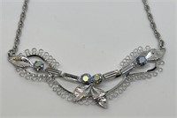 (LG) Sterling Silver Multi-Stone Necklace