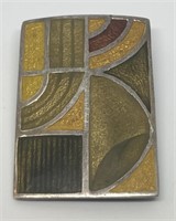 (LG) Sterling Silver Multi-Colored Pendant/Brooch