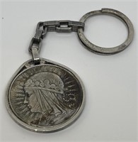 (LG) 1934 Poland Silver Coin Mounted in Keychain