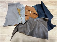 Mixed Batch of Cut Leather Swatches