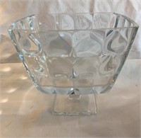 NIB F&D Lead Free Crystal Glass Footed Bowl 8”