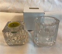 Waterford & Glads Candle Holders 3”