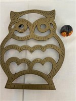 Brass Owl, Ceramic Owl