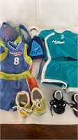 American Girl Basketball and Soccer Outfits