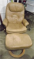 STRESS-LESS STYLE LEATHER RECLINER OTTOMAN
