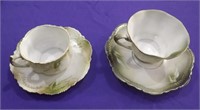 R.S. PRUSSIA CUPS & SAUCERS