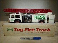 Hess Toy Fire Truck 14" x 3.5" Box NIB