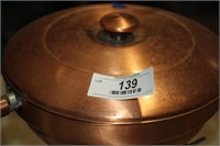 copper fondue warmer