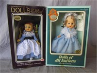 (2) Dolls of The Nations USA & Germany 10 1/2" Box