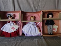 (3) Madame Alexander Dolls Little Women 11" T