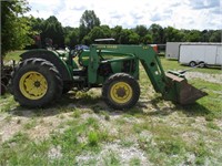 105-JOHN DEERE 5220 TRACTOR WITH LOADER AND SPEAR