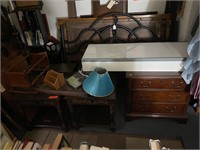 Four End Tables, Drawing Table, Doll Cradle +