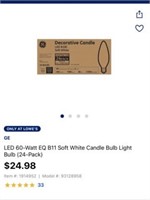 LED decorative candle bulb (24-pack)