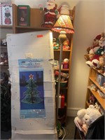 Christmas Decor, Lamp, Figurines, Glassware +