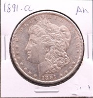 1891 Carson City Morgan silver dollar