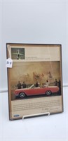 1966 Lincoln Continental Framed Vintage Auto Ad