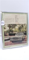 Classic Valiant Framed Vintage Auto Advertising