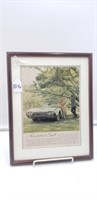 Thunderbird Framed Vintage Auto Advertising