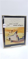 Classic Desoto Framed Vintage Auto Advertising