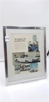 1962 Thunderbird Sports Roadster Framed Vintage Ad