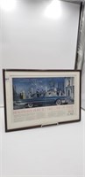 1961 Ford Galaxie Framed Vintage Auto Advertising