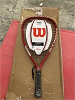 New Wilson Striker Racquetball Racquet. Red.