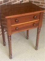 Cherry 2-drawer night stand