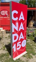 7 FT CANADA 150 DOUBLE SIDED SIGN