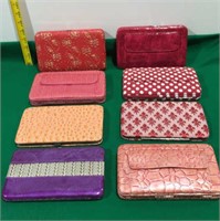 8 New Assorted Fashion Wallets