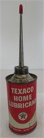 Texaco Home Lubricant Can. Measures 6.5" Tall.