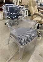 Contemporary Acrylic Chair w/Pad