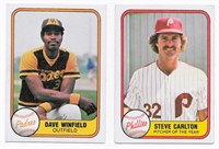(49) 1981 Fleer Baseball Cards: Carlton, Winfield