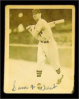 Signed 1939 Playball Card: Sam West