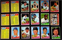 (15) 1965 Topps Baseball Cards